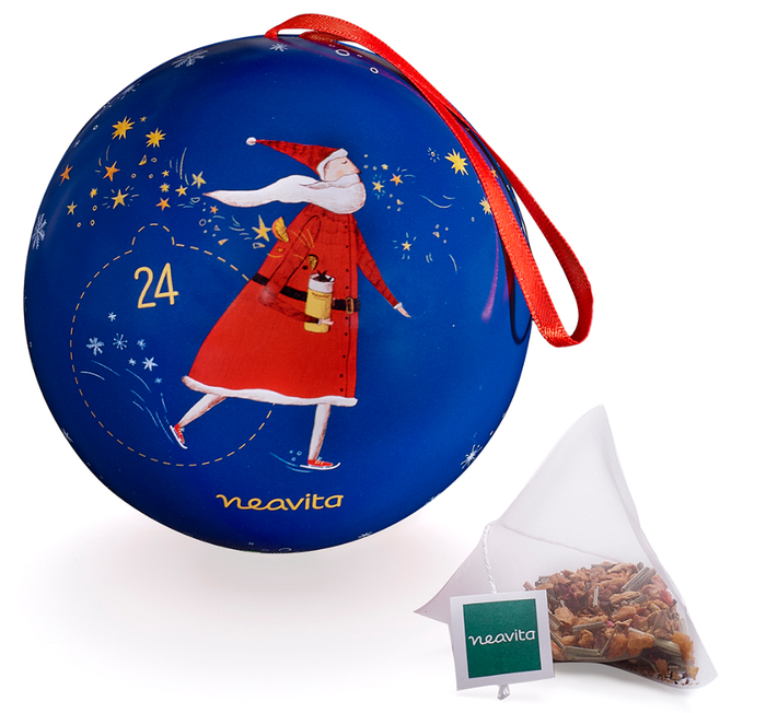 NEAVITA 5 FILTROSCRIGNO CON INFUSO STELLA D'INVERNO IN PALLA DI NATALE BLU 5 FILTRI DA 3,5 G - Farmacia Murachelli Di Putelli dr. Giovanni