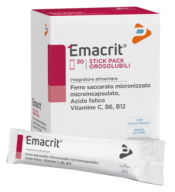 EMACRIT OROSOLUBILE 30 STICK PACK - Farmacia Murachelli Di Putelli dr. Giovanni