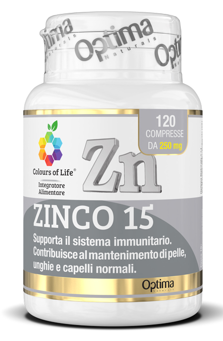 COLOURS OF LIFE ZINCO 15 120 COMPRESSE - Farmacia Murachelli Di Putelli dr. Giovanni