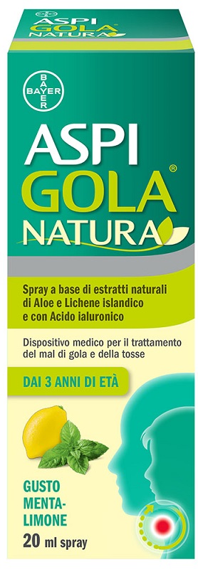 ASPI GOLA NATURA SPRAY MENTA LIMONE 20 ML - Farmacia Murachelli Di Putelli dr. Giovanni