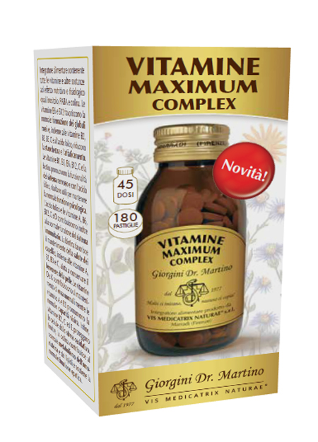 VITAMINE MAXIMUM COMPLEX 180 PASTIGLIE - Farmacia Murachelli Di Putelli dr. Giovanni