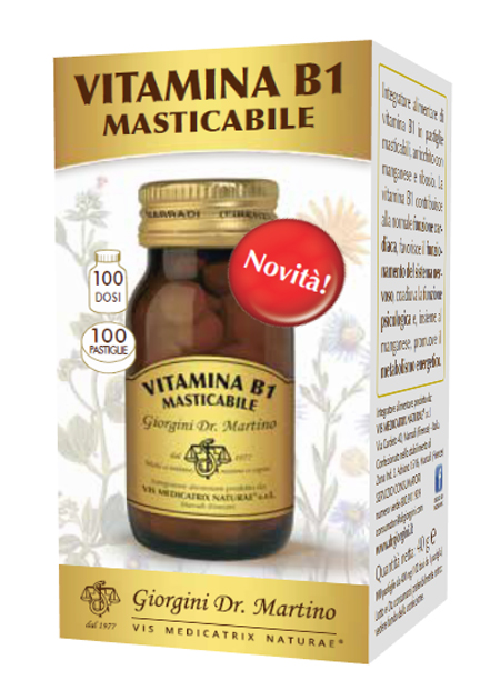 VITAMINA B1 MASTICABILE 100 PASTIGLIE - Farmacia Murachelli Di Putelli dr. Giovanni