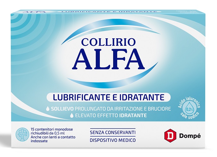 COLLIRIO ALFA LUBRIFICANTE/IDRATANTE 15 FIALE MONODOSE - Farmacia Murachelli Di Putelli dr. Giovanni