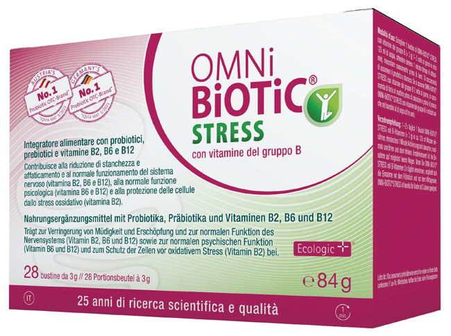 OMNI BIOTIC STRESS VITAMINE GRUPPO B 28 BUSTINE DA 3 G - Farmacia Murachelli Di Putelli dr. Giovanni