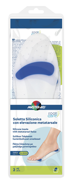 SOLETTA SILICONICA MASTER-AID FOOTCARE XL 43-44 METATARSO I7 - Farmacia Murachelli Di Putelli dr. Giovanni