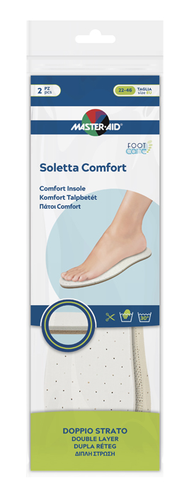 MASTER-AID FOOTCARE SOLETTA COMFORT RITAGLIABILE 2 PEZZI I1 - Farmacia Murachelli Di Putelli dr. Giovanni