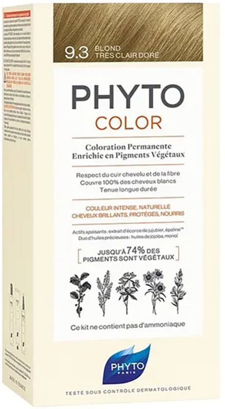 PHYTOCOLOR 9,3 BIONDO CHIARISSIMO DORATO LATTE 50 ML + CREMA 50 ML + MASCHERA 12 ML - Farmacia Murachelli Di Putelli dr. Giovanni