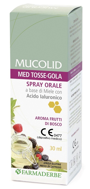 MUCOLID MED TOSSE GOLA SPRAY ORALE 30 ML AROMA FRUTTI DI BOSCO - Farmacia Murachelli Di Putelli dr. Giovanni