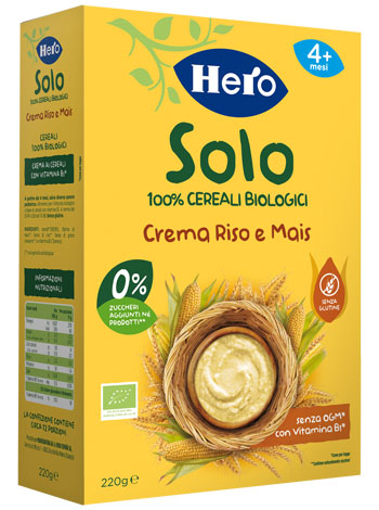 HERO SOLO CREMA RISO E MAIS 220 G - Farmacia Murachelli Di Putelli dr. Giovanni