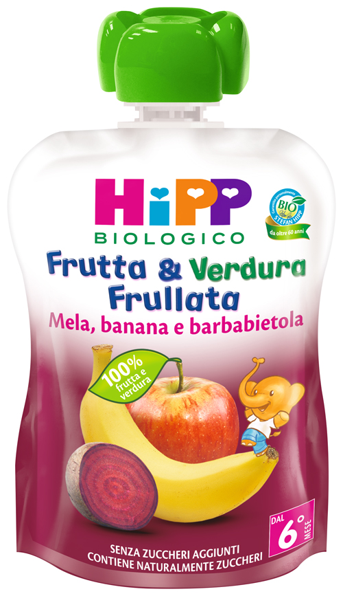 HIPP BIO FRUTTA & VERDURA MELA BANANA BARBABIETOLA 90 G - Farmacia Murachelli Di Putelli dr. Giovanni