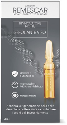 REMESCAR RINNOVATORE NOTTE ESFOLIANTE VISO 5 FIALE X 2 ML - Farmacia Murachelli Di Putelli dr. Giovanni