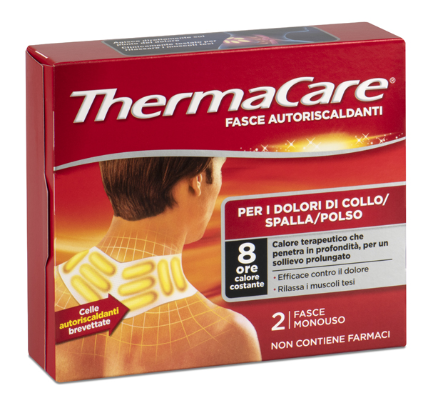 FASCE AUTORISCALDANTI A CALORE TERAPEUTICO THERMACARE COLLO/SPALLA/POLSO 2 PEZZI - Farmacia Murachelli Di Putelli dr. Giovanni