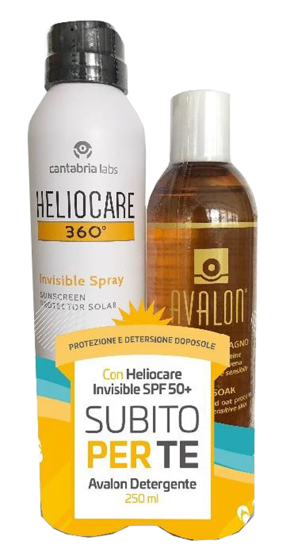 HELIOCARE INVISIBLE SPRAY 50+ 200 ML + C/AVALON 250 ML - Farmacia Murachelli Di Putelli dr. Giovanni