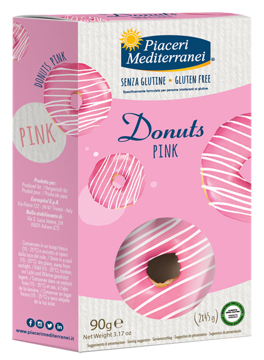 PIACERI MEDITERRANEI DONUTS PINK 90 G - Farmacia Murachelli Di Putelli dr. Giovanni