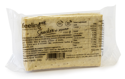FEELING OK SNACKER SESAMO 50 G - Farmacia Murachelli Di Putelli dr. Giovanni