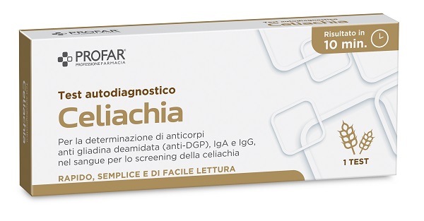 PROFAR TEST CELIACHIA TEST RAPIDO IMMUNOCROMATROGRAFICO A FLUSSO LATERALE 1 PEZZO - Farmacia Murachelli Di Putelli dr. Giovanni