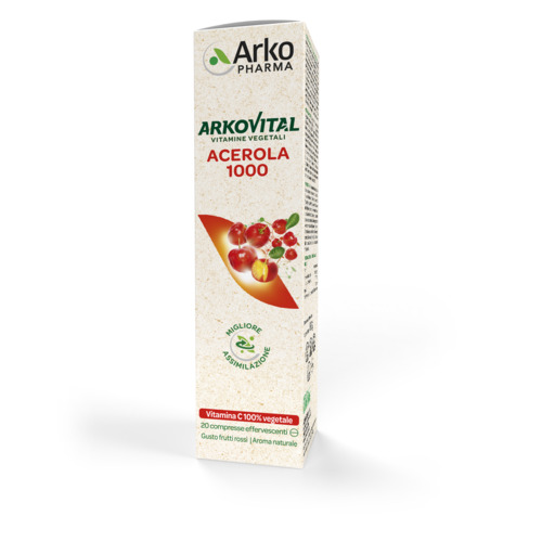 ARKOVITAL ACEROLA 1000 EFFERVESCENTE 20 COMPRESSE - Farmacia Murachelli Di Putelli dr. Giovanni