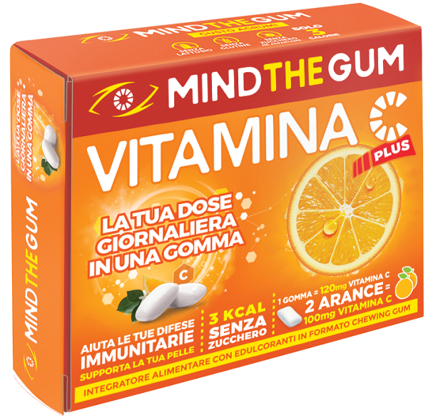 MIND THE GUM VITAMINA C AGRUMI 18 GOMME CONFETTATE - Farmacia Murachelli Di Putelli dr. Giovanni