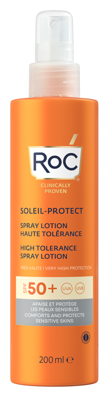 ROC LOZIONE SPRAY SOLARE CORPO SPF 50+ ELEVATA TOLLERABILITA' 200 ML - Farmacia Murachelli Di Putelli dr. Giovanni