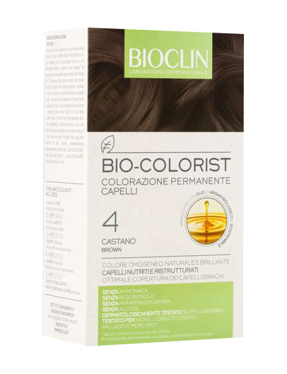 BIOCLIN BIO COLOR FAST&PERFECTION 4,0 CASTANO CREMA COLORANTE 60 ML + RIVELATORE IN CREMA 60 ML + BIO COLOR SHAMPOO 10 ML + BIO COLOR MASCHERA 10 ML - Farmacia Murachelli Di Putelli dr. Giovanni