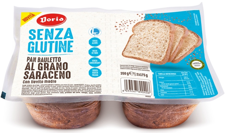 DORIA PAN BAULETTO GRANO SARACENO 2 PEZZI DA 175 G - Farmacia Murachelli Di Putelli dr. Giovanni