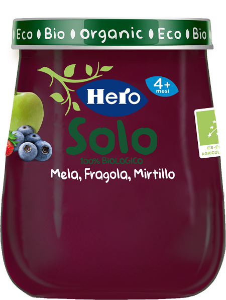 HERO BABY SOLO OMOGENEIZZATO MELA FRAGOLA MIRTILLO 120 G - Farmacia Murachelli Di Putelli dr. Giovanni