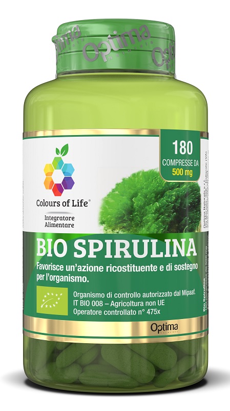 COLOURS OF LIFE BIO SPIRULINA 180 COMPRESSE - Farmacia Murachelli Di Putelli dr. Giovanni