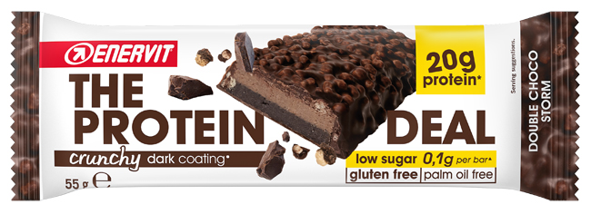 ENERVIT PROTEIN DEAL DOUBLE CHOCO STORM 55 G - Farmacia Murachelli Di Putelli dr. Giovanni