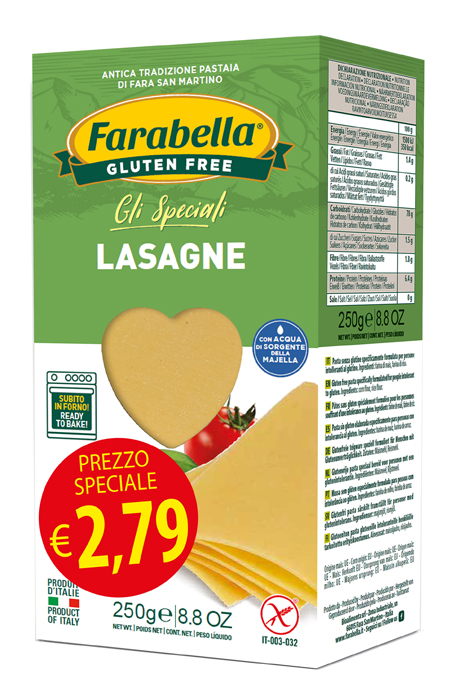 FARABELLA LASAGNA PROMO 250 G X 6 PEZZI - Farmacia Murachelli Di Putelli dr. Giovanni