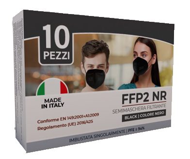 ESC MASCHERINA FFP2 NERA 10 PEZZI - Farmacia Murachelli Di Putelli dr. Giovanni