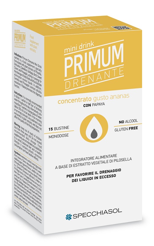PRIMUM DRENANTE MINIDRINK ANANAS 15 STICK DA 10 ML - Farmacia Murachelli Di Putelli dr. Giovanni