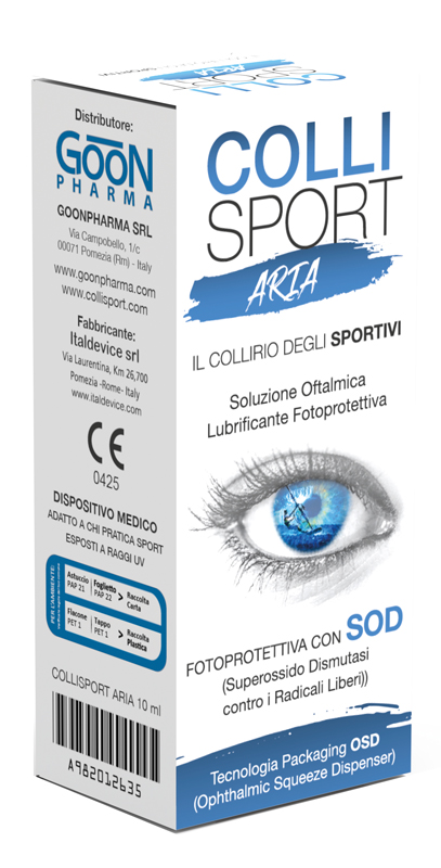 COLLISPORT ARIA SOLUZIONE OFTALMICA LUBRIFICANTE FOTOPROTETTIVA 10 ML - Farmacia Murachelli Di Putelli dr. Giovanni
