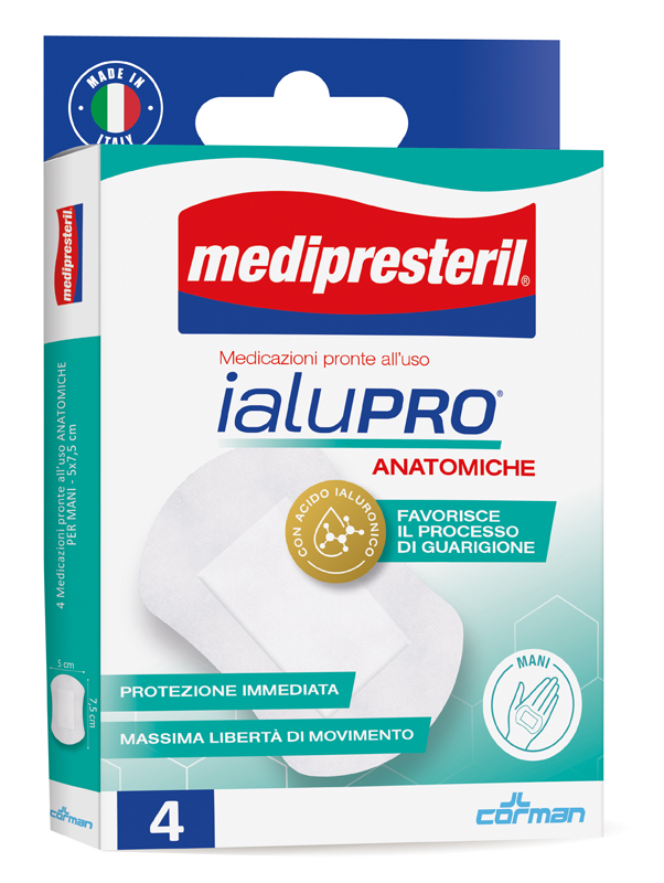 MEDIPRESTERIL IALUPRO MANI 5X7,5 CM 4 PEZZI - Farmacia Murachelli Di Putelli dr. Giovanni