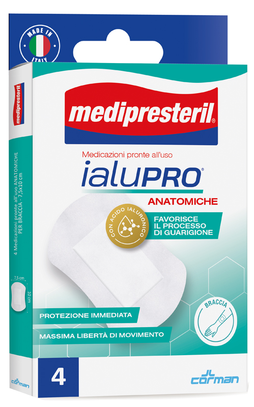 MEDIPRESTERIL IALUPRO BRACCIA 7,5X10 CM 4 PEZZI - Farmacia Murachelli Di Putelli dr. Giovanni