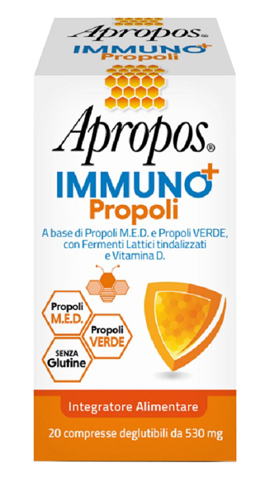 APROPOS IMMUNO+ PROPOLI 20 COMPRESSE DEGLUTIBILI - Farmacia Murachelli Di Putelli dr. Giovanni