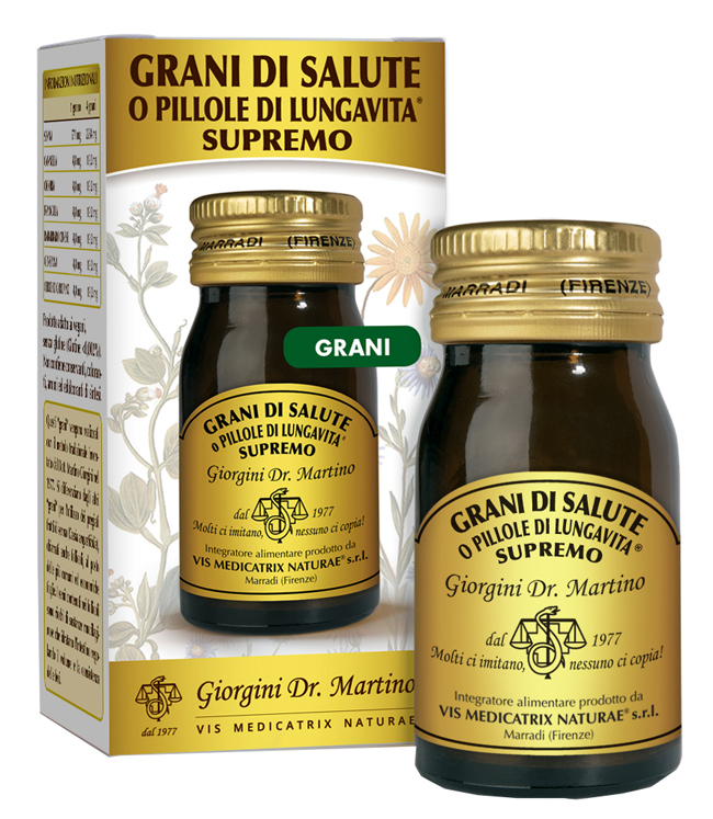 GRANI DI SALUTE O PILLOLE DI LUNGAVITA SUPREMO 30 G - Farmacia Murachelli Di Putelli dr. Giovanni