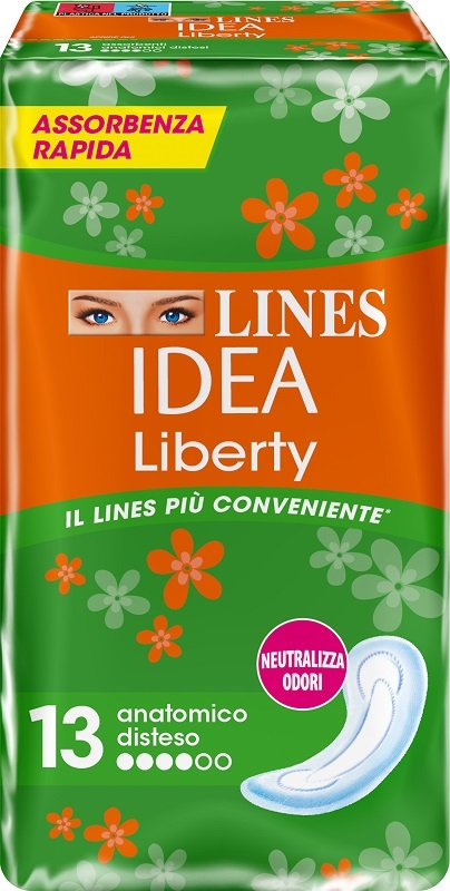 LINES IDEA LIBERTY DWCT ANATOMICI 13 PEZZI - Farmacia Murachelli Di Putelli dr. Giovanni