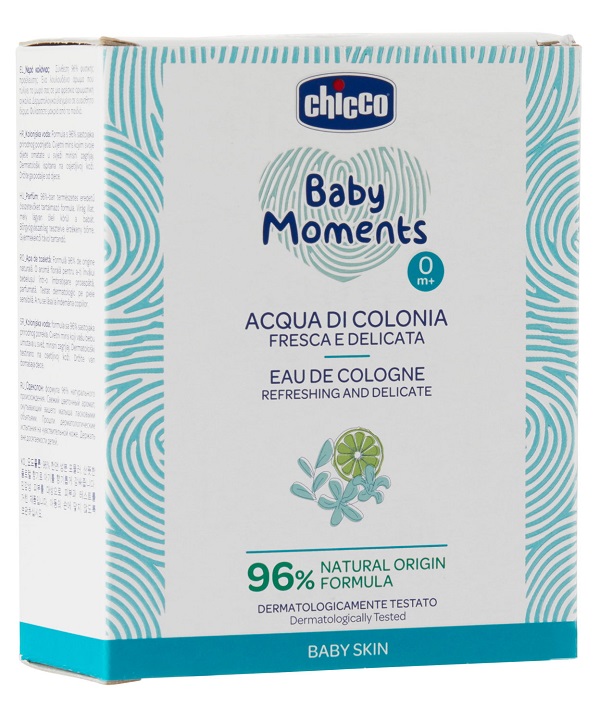 CHICCO BABY MOMENTS ACQUA DI COLONIA FRESCA E DELICATA 100 ML - Farmacia Murachelli Di Putelli dr. Giovanni