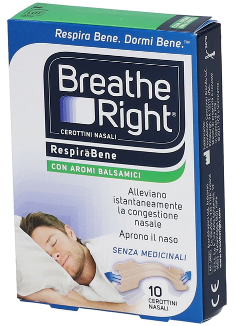 CEROTTI NASALI BREATHE RIGHT BALSAMICI 10 PEZZI - Farmacia Murachelli Di Putelli dr. Giovanni