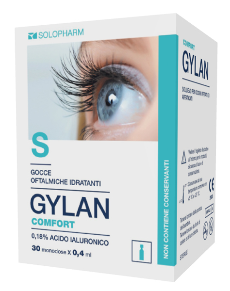 GYLAN COMFORT GOCCE OFTALMICHE 30 TUBETTI MONOUSO DA 0,4 ML - Farmacia Murachelli Di Putelli dr. Giovanni