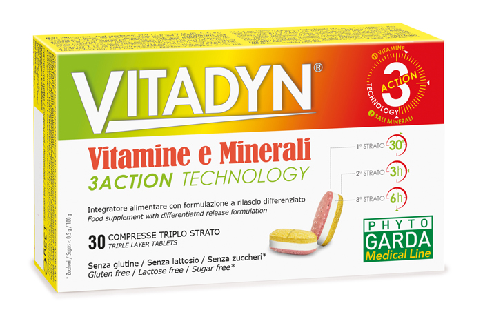 VITADYN VITAMINE/MINERALI 30 COMPRESSE RILASCIO DIFFERENZIATO - Farmacia Murachelli Di Putelli dr. Giovanni
