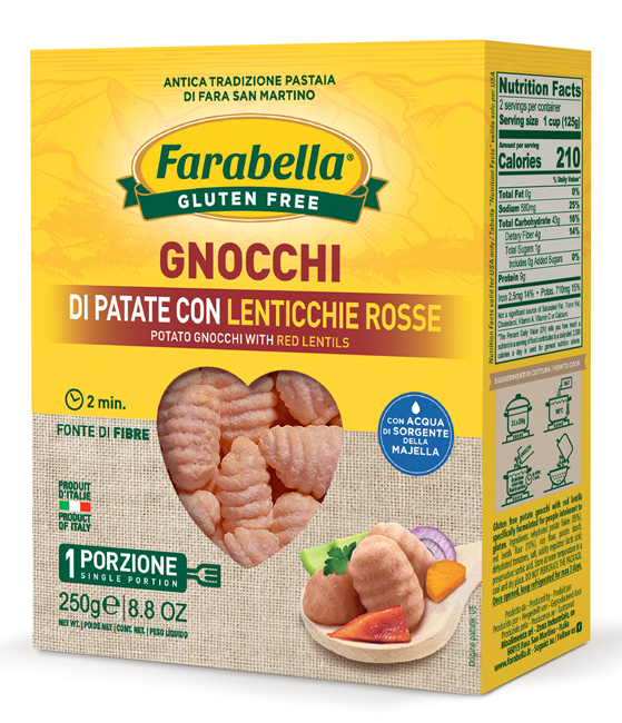 FARABELLA GNOCCHI PATATE E LENTICCHIE 250 G - Farmacia Murachelli Di Putelli dr. Giovanni