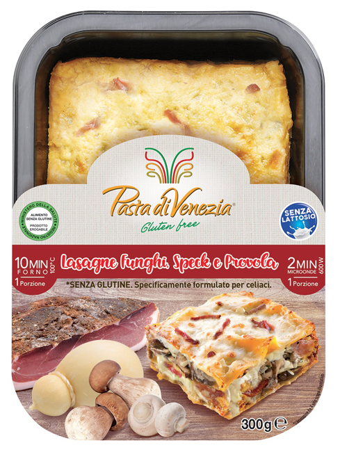 PASTA DI VENEZIA LASAGNE FUNGHI SPECK E PROVOLA 300 G - Farmacia Murachelli Di Putelli dr. Giovanni