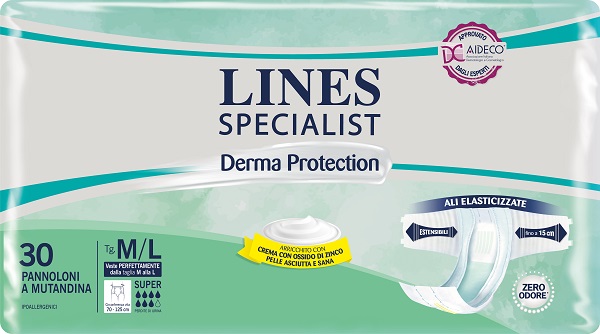 PANNOLONE A MUTANDINA LINES SPECIALIST DERMA SUPER M/L 30 PEZZI - Farmacia Murachelli Di Putelli dr. Giovanni