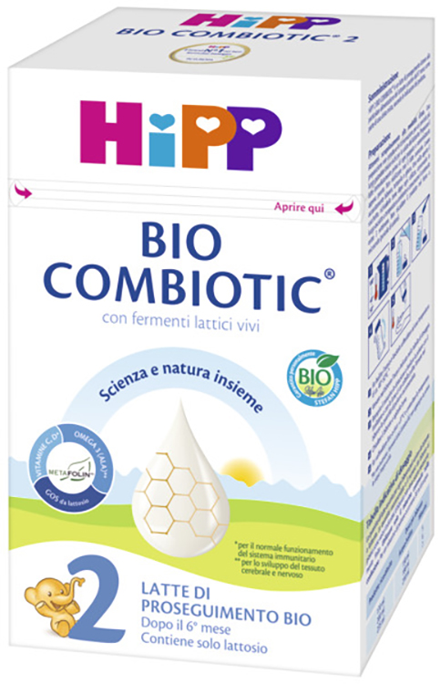 HIPP LATTE 2 COMBIOTIC 600 G BIO - Farmacia Murachelli Di Putelli dr. Giovanni