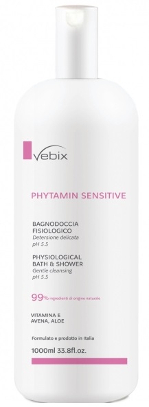 VEBIX PHYTAMIN PELLI SENSIBILI BAGNODOCCIA FISIOLOGICO 1000 ML - Farmacia Murachelli Di Putelli dr. Giovanni