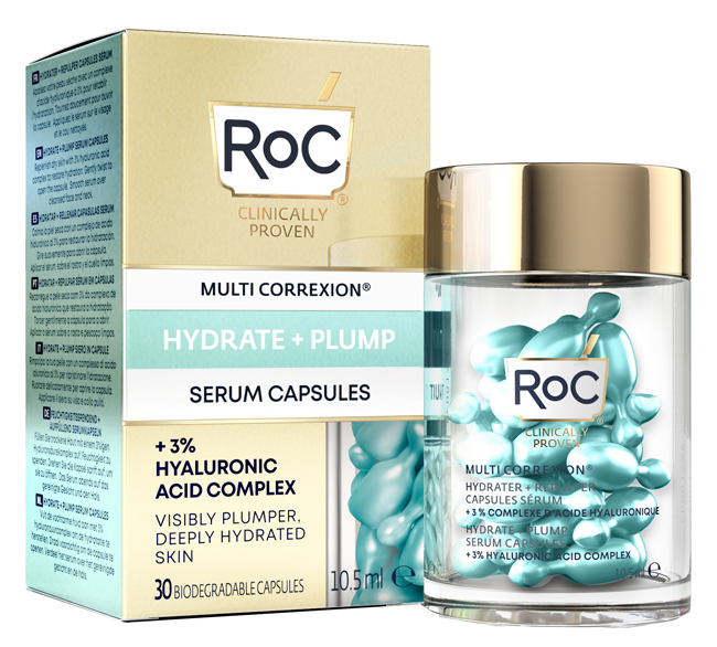 ROC MULTI CORREXION HYDRATE+ PLUMP SIERO VISO IN CAPSULE 30 CAPSULE - Farmacia Murachelli Di Putelli dr. Giovanni