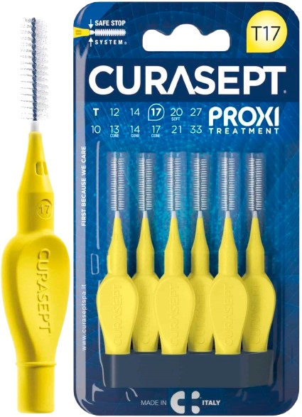 CURASEPT PROXI T17 GIALLO/YELLOW 6 PEZZI - Farmacia Murachelli Di Putelli dr. Giovanni