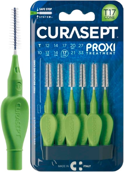 CURASEPT PROXI T17 CONE VERDE/GREEN 6 PEZZI - Farmacia Murachelli Di Putelli dr. Giovanni