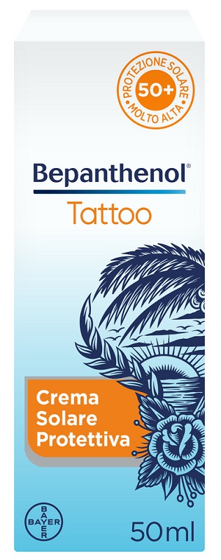 BEPANTHENOL TATTOO CREMA SOLARE PROTETTIVA SPF50+ 50 ML - Farmacia Murachelli Di Putelli dr. Giovanni